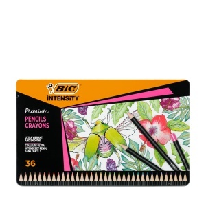 Set 36 Creioane Colorate BIC Intensity Premium, Wischfeste, Multicolor - Img 2