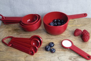 Set 4 Cani Masurare KitchenAid, Plastic BPA-Free, Culoare Empire Rot - Img 3