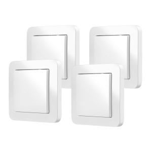 Set 4 Intrerupatoare Smart Bosch pentru Actuatoare Compatibil cu Sistemul Bosch Smart Home Montaj Compact