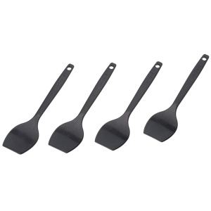 Set 4 Raclete din plastic Westmark Gourmetta, Negru, 16.6 cm, Rezistente la caldura