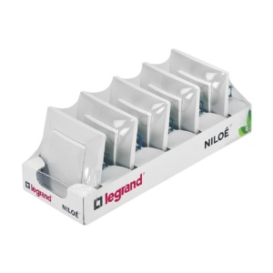 Set 5 Intrerupatoare Legrand Niloe Monoblock 396431 Alb 10A