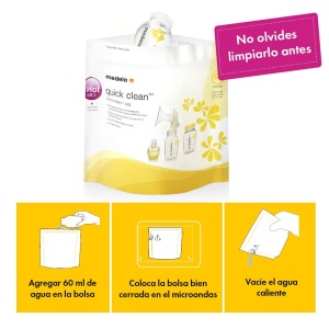 Set 5 Pungi Microonde Medela Quick Clean pentru Dezinfectie - Img 3