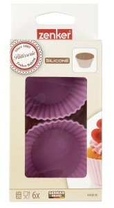Set 6 forme pentru briose Zenker 43928 Candy O7cm roz rezistente - Img 2