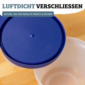Set 6 recipiente Westmark 2 mingi de depozitare 7cm9cm 4 cutii pentru ierburi 100ml, BPA-free, albastrutransparent - Img 7