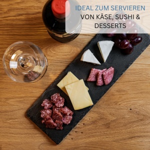 Set 8 Placi Servire din Ardezie Westmark, 30 x 10 cm, Culoare Anthrazit - Img 4