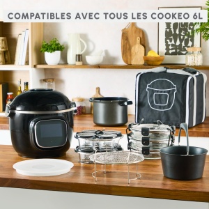 Set 8 Sticle Stivuibile Moulinex XA6140E0 pentru Cookeo, 125 ml, Usor de Curatat - Img 5