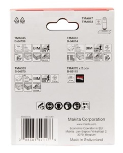 Set accesorii multifunctionale Makita B-67511, 5 piese, pentru lemn, metal si slefuire - Img 3