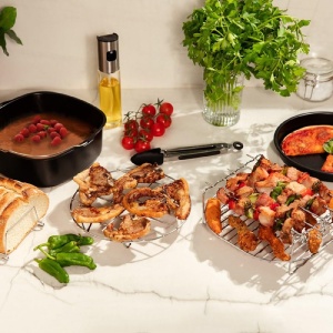 Set accesorii pentru friteuza cu aer cald Cecotec Cecofry, 8 piese, antiaderent, compatibil 5-6.5 litri - Img 2