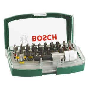 Set Bosch 32 Piese Bituri pentru Surubelnite si Masini de Gaurit Codare Colorata Magnet Universal