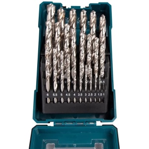 Set burghie metal HSS-G 25 piese Makita D-67555, calitate durabila, compact - Img 2