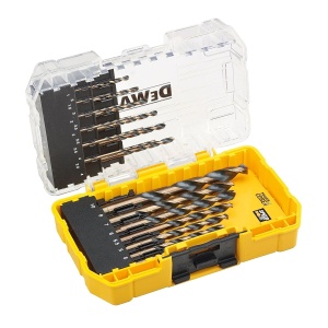 Set burghie metalice HSS DeWalt DT70728, 19 piese, diametru 1-10 mm