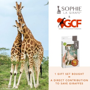 Set cadou pentru copii Sophie la Girafe, cu jucarie si breloc, contributie pentru conservarea girafelor - Img 2