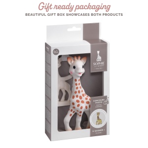 Set cadou pentru copii Sophie la Girafe - jucarie educativa si inel gingival - Img 6