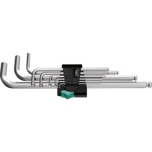 Set chei imbus Wera 950 PKL9 SM, 9 piese, cromate, pentru suruburi hexagonale