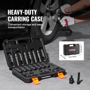 Set chei tubulare VEVOR SX38MUN1400 14 piese otel Cr-Mo rotatie 360 grade - Img 6