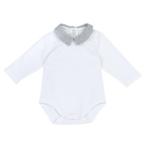 Set Chicco pentru copii - Tricou si Latzhose din bumbac, cu urechi de iepure 3D - Img 3