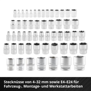 Set cliche si biti Einhell 181 piese, 370643, rosu - Img 6