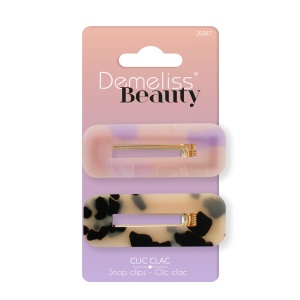 Set Clips Par Demeliss Beauty, 2 Bucati, Design Modern, Culoare Aleatorie - Img 2