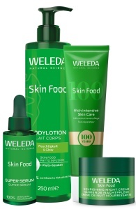 Set Complet de Ingrijire pentru Piele WELEDA Skin Food - 4 Produse, Natural, Hidratant