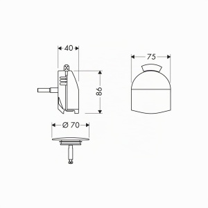 Set complet hansgrohe Exafill pentru cada, crom, 23 lmin, ajustabil - Img 2