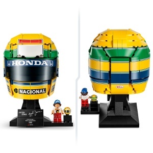 Set Constructie LEGO Ayrton Senna Helm 43024, 931 piese, galben cu detalii verzi - Img 3