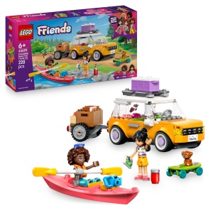 Set Constructie LEGO Friends - Aventuri cu Prietenii, 220 Piese, Masina cu Remorca - Img 1