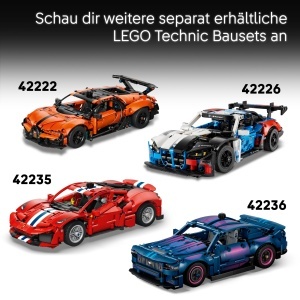 Set Constructie LEGO Technic Dodge Viper GTS-R - 805 Piese, cu Motor V10, 30 cm - Img 7