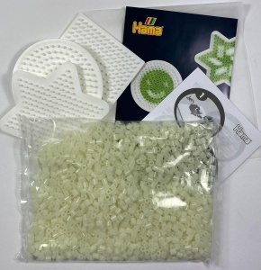 Set Creativ Hama cu 1500 Perle Stralucitoare, 3 Placi si Model - Img 3