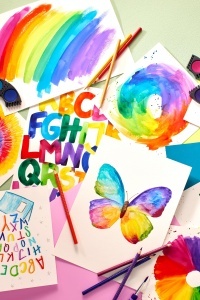 Set Creioane Colorate Faber-Castell, 24 Culori cu Neon, Ergonomice - Img 5