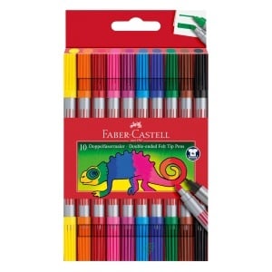 Set Creioane Colorate Faber-Castell Basic Neon, 20 Culori, Doppelfasermaler - Img 2