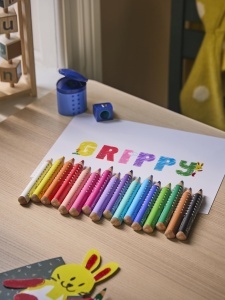 Set Creioane Colorate Faber-Castell Grippy, 10 bucati, Ergonomice - Img 4