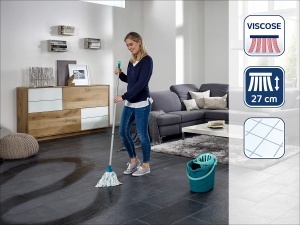 Set Curatare Leifheit Classic Mop Viscose cu Eimer 12L si Mop Flexibil - Img 2