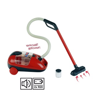 Set curatenie copii Theo Klein 6792 Vileda carucior aspirator cu sunet stativ rufe - Img 3