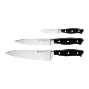 Set cutite Henckels Accent 3 piese Otel german Maner ergonomic Negru