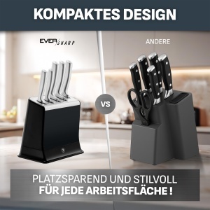 Set cutite Tefal EverSharp Pro, 5 piese, inox german, autoascutire, negru - Img 9