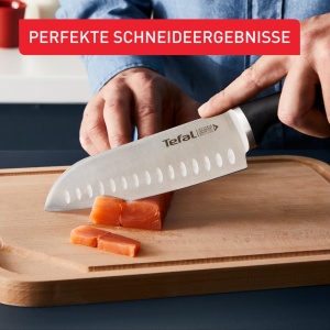 Set Cutite Tefal K232S5, 5 Piese, Cutite din Otel Inoxidabil, Bloc din Lemn - Img 5