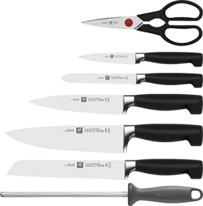 Set cutite ZWILLING Vier Sterne 8 piese otel inoxidabil maner ergonomic negru - Img 2