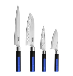 Set de 4 cutite japoneze Monix Solid din otel inoxidabil, cu maner ergonomic