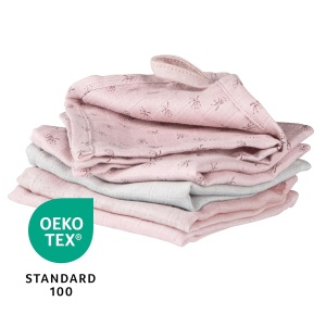 Set de 5 Lavete pentru Bebei Roba Organic Lil Planet, 100 Bumbac Bio, RozMauve - Img 7