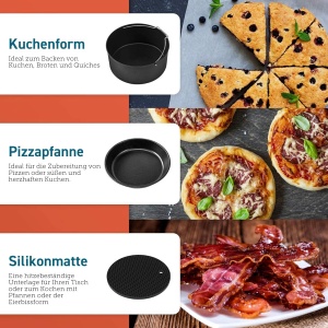 Set de accesorii pentru friteuza cu aer cald COSORI, 6 piese, compatibil 5.5L - Img 4