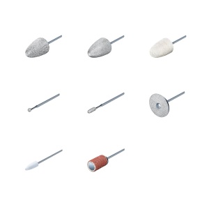 Set de accesorii pentru manichiura si pedichiura Beurer MP 52, 8 piese, din saphir, filz si hartmetall