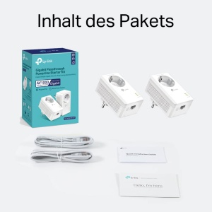 Set de adaptoare TP-Link Powerline TL-PA7017P KIT(1000Mbit/s, cu Steckdose, Gigabit-Port, Plug&Play, Adaptor Powerline AV/AV2 HomePlug, Ideal pentru Media-Streaming) - Img 7