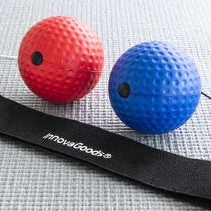 Set de Bile de Antrenament si Reflex InnovaGoods Balxing, Multicolor, Ideal pentru Sport - Img 4