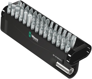 Set de Biti Wera Bit-Check 30 Metal, 30 piese, suport magnetic