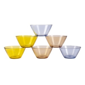 Set de boluri Bergner 6 piese, multicolore, dimensiuni 13,18 x 10,93 x 9,11 cm