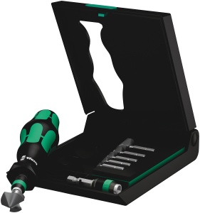 Set de burghie conice Wera Kegelsenkerbit-Satz 8468, 8 piese, cu suport magnetic