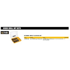 Set de burghie DEWALT TOUGHCASE DT70751-QZ, modular, robust, pentru aplicatii de impact - Img 3