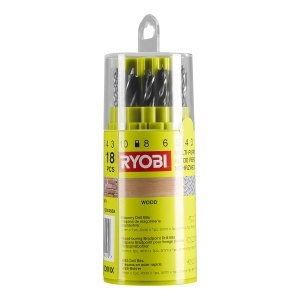 Set de burghie RYOBI RAK18DMIX, 18 piese, HSS, pentru metal si zidarie - Img 3