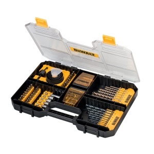 Set de burghie si bituri DEWALT 100 piese, compatibil cu Tough Case