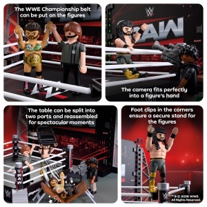 Set de colectie PLAYMOBIL WWE RAW Ring cu CM Punk si Seth Rollins, 71956 - Img 4